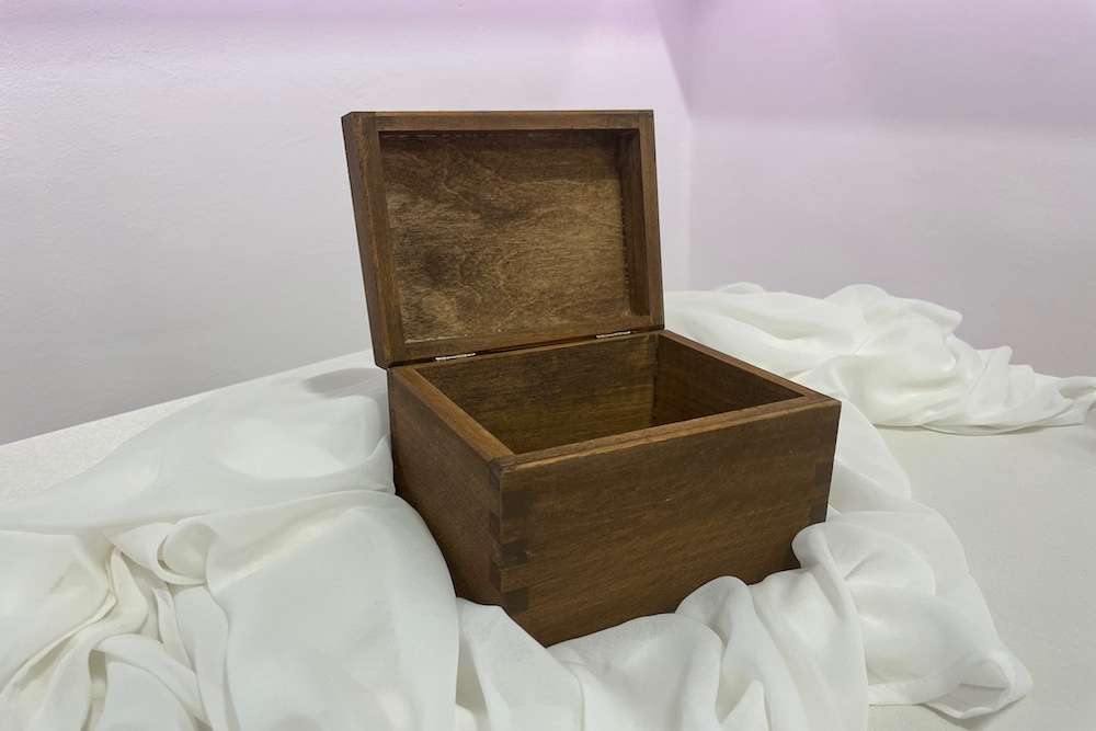 Krabička dřevěná čtvercová