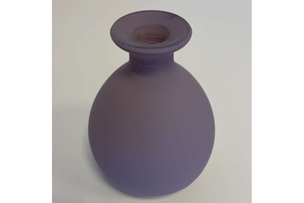 Vázička skleněná fialová 12 cm