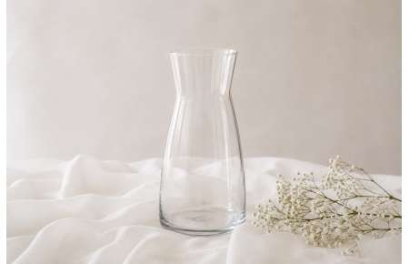 Váza/karafa čiré sklo 20 cm
