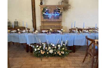 Šifon modrý 70x350 cm