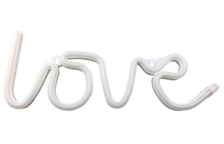 Neonový svítící nápis Love 35 cm - Teplá bílá
