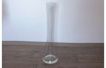 Váza čiré sklo vysoká 60 cm