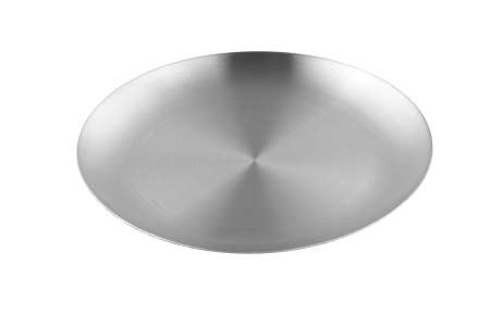 Tácek kovový stříbrný 19 cm