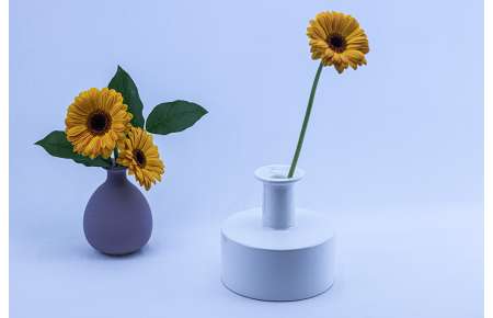 Váza keramická kulatá bílá 14 cm